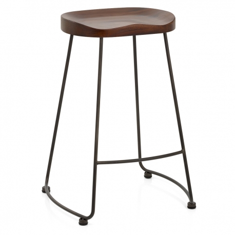 Bloc Stool Dark Wood