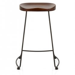 Bloc Stool Dark Wood