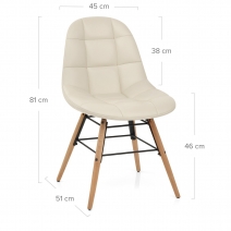 Echtlederstuhl - Tate Beige