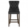 Samt Barhocker - Kensington Schwarz