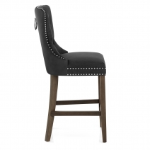 Samt Barhocker - Kensington Schwarz