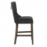 Samt Barhocker - Kensington Schwarz