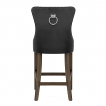 Samt Barhocker - Kensington Schwarz