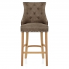 Kunstleder Barhocker - Ascot Antik - Eiche Braun