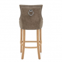 Kunstleder Barhocker - Ascot Antik - Eiche Braun