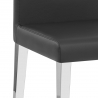 Kunstleder Stuhl Chrom - Dash Schwarz