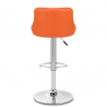 Kunstleder Barhocker Chrom - Stitch Orange