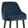 Samtbarhocker - Glam Blau
