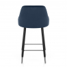 Samtbarhocker - Glam Blau