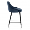 Samtbarhocker - Glam Blau