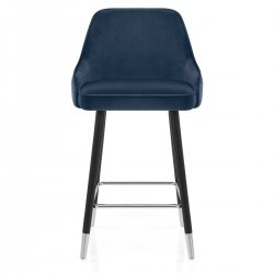 Samtbarhocker - Glam Blau