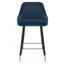 Samtbarhocker - Glam Blau