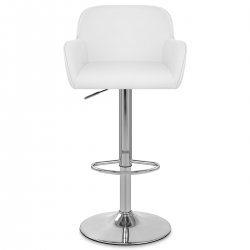 Kunstleder Barhocker - Berlin Weiß