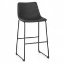 Kunstleder Barhocker - Bucket Grau