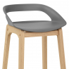 Barhocker Eiche - Crew Grau