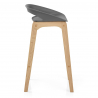 Barhocker Eiche - Crew Grau