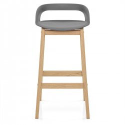 Barhocker Eiche - Crew Grau