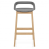 Barhocker Eiche - Crew Grau