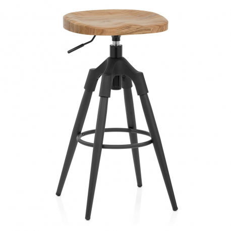 Holzbarhocker Industriell - Compass Holz