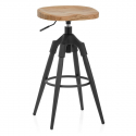 Holzbarhocker Industriell - Compass Holz