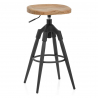 Holzbarhocker Industriell - Compass Holz