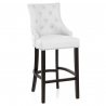 Lederfaserstoff Barhocker - Ascot Weiß