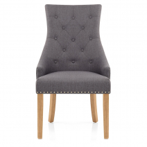 Esszimmerstuhl Stoff - Ascot - Eiche Gris Foncé