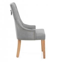 Esszimmerstuhl Stoff - Ascot - Eiche Gris