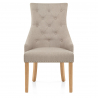 Esszimmerstuhl Stoff - Ascot - Eiche Beige