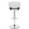 Kunstleder Barhocker Chrom - Edge Schwarz
