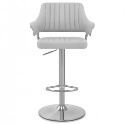 Kunstleder Barhocker - Skyline - Gebürstet Grun