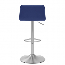 Kunstleder Barhocker - Cape- Gebürstet Blau