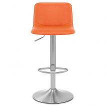 Kunstleder Barhocker - Cape- Gebürstet Orange