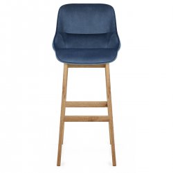 Samtbarhocker - Miami Grau