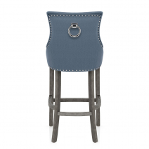 Stoff Barhocker Grau - Ascot Blau