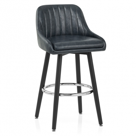 Antik Kunstleder Barhocker - Hamilton Gris