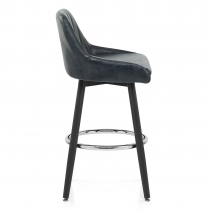 Antik Kunstleder Barhocker - Hamilton Gris
