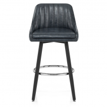 Antik Kunstleder Barhocker - Hamilton Gris