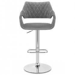 Samtstoff Barhocker - Fairfield Blau