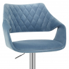 Samtstoff Barhocker - Fairfield Blau