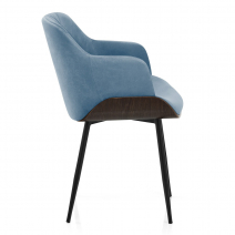 Samt Esszimmerstuhl – Dakota Blau