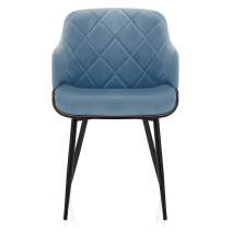 Samt Esszimmerstuhl – Dakota Blau