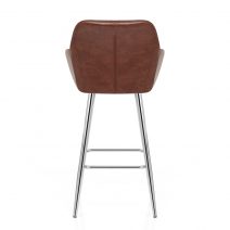 Kunstleder Barhocker Antik - Mason Braun