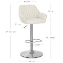 Echtleder Barhocker - Tokyo Beige