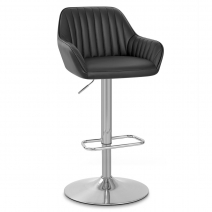 Echtleder Barhocker - Tokyo Schwarz