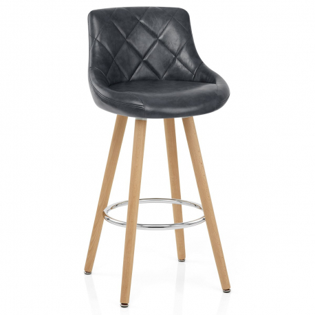 Kunstleder Barhocker Antik - Fuse Grau