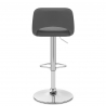 Kunstleder Barhocker Chrom - Hugo Grau