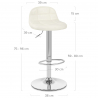 Antik Kunstleder Barhocker - Spark Beige