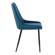 Esszimmerstuhl Samt - Chevy Blau