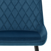 Esszimmerstuhl Samt - Chevy Blau